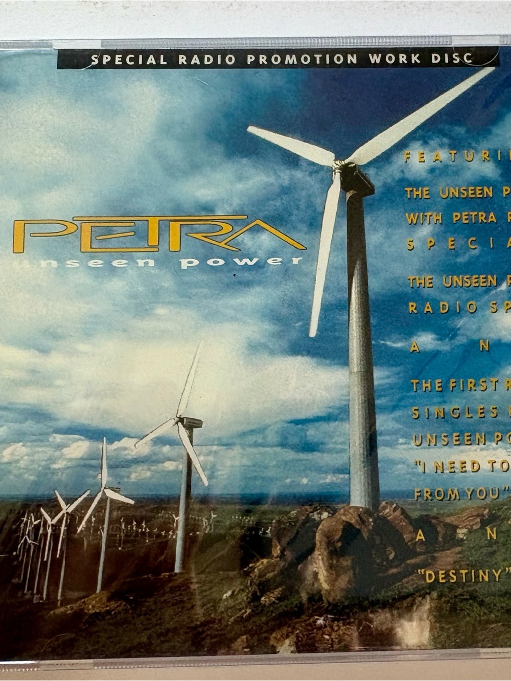Petra Unseen Power Sealed CD Single Special Radio Promo 1992 Rock Interview